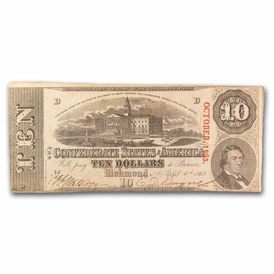 $10 (T-59) Capitol @ Columbia, SC VF (Cancelled) $10 (T-59) Capitol @ Columbia, SC VF (Cancelled)